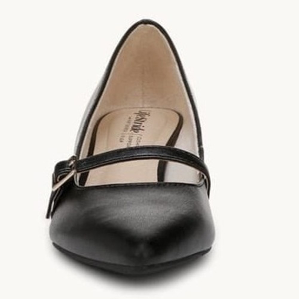 LifeStride Madelyn Black Mary Jane Pump Womens Sz 6.5 M Kitten Heel NEW - Picture 7 of 10